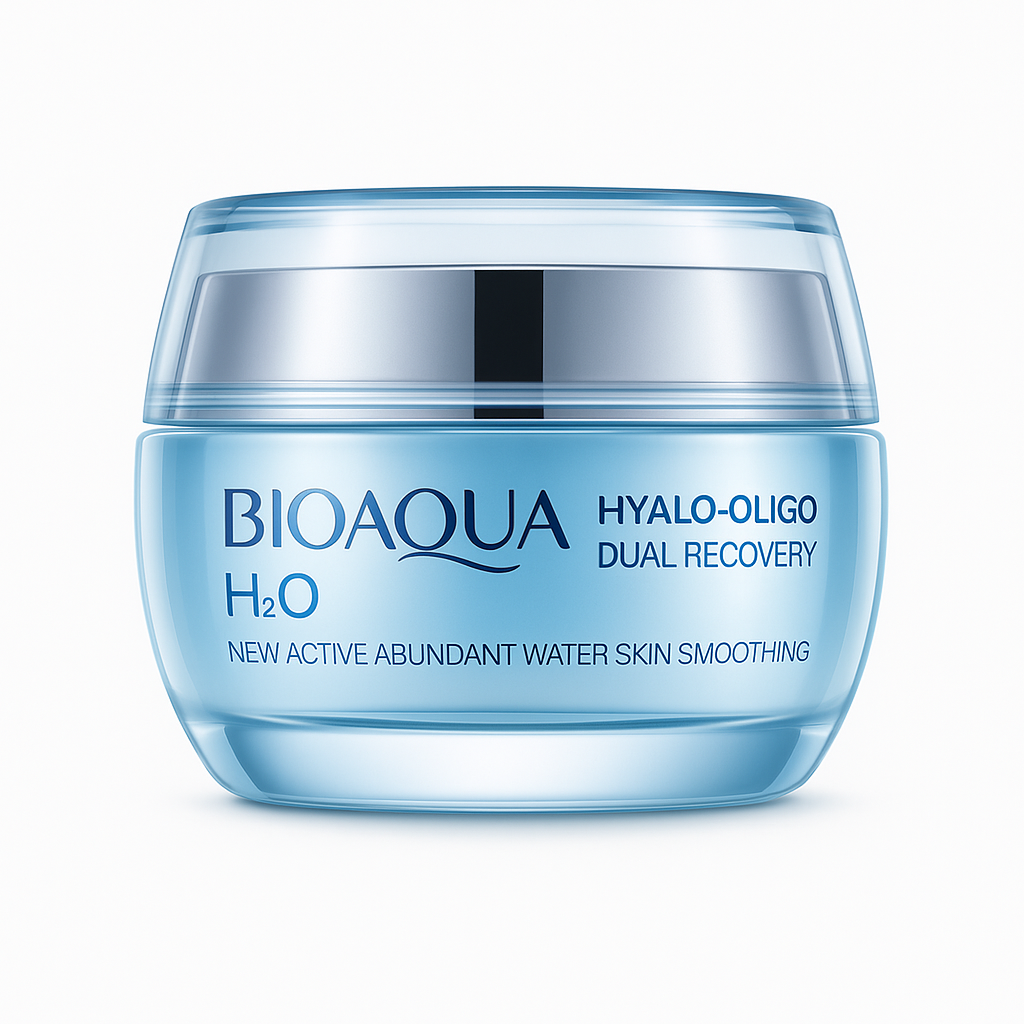 BIOAQUA H₂O Hyalo-Oligo Dual Recovery – Deep Hydrating Face Cream (50ml)