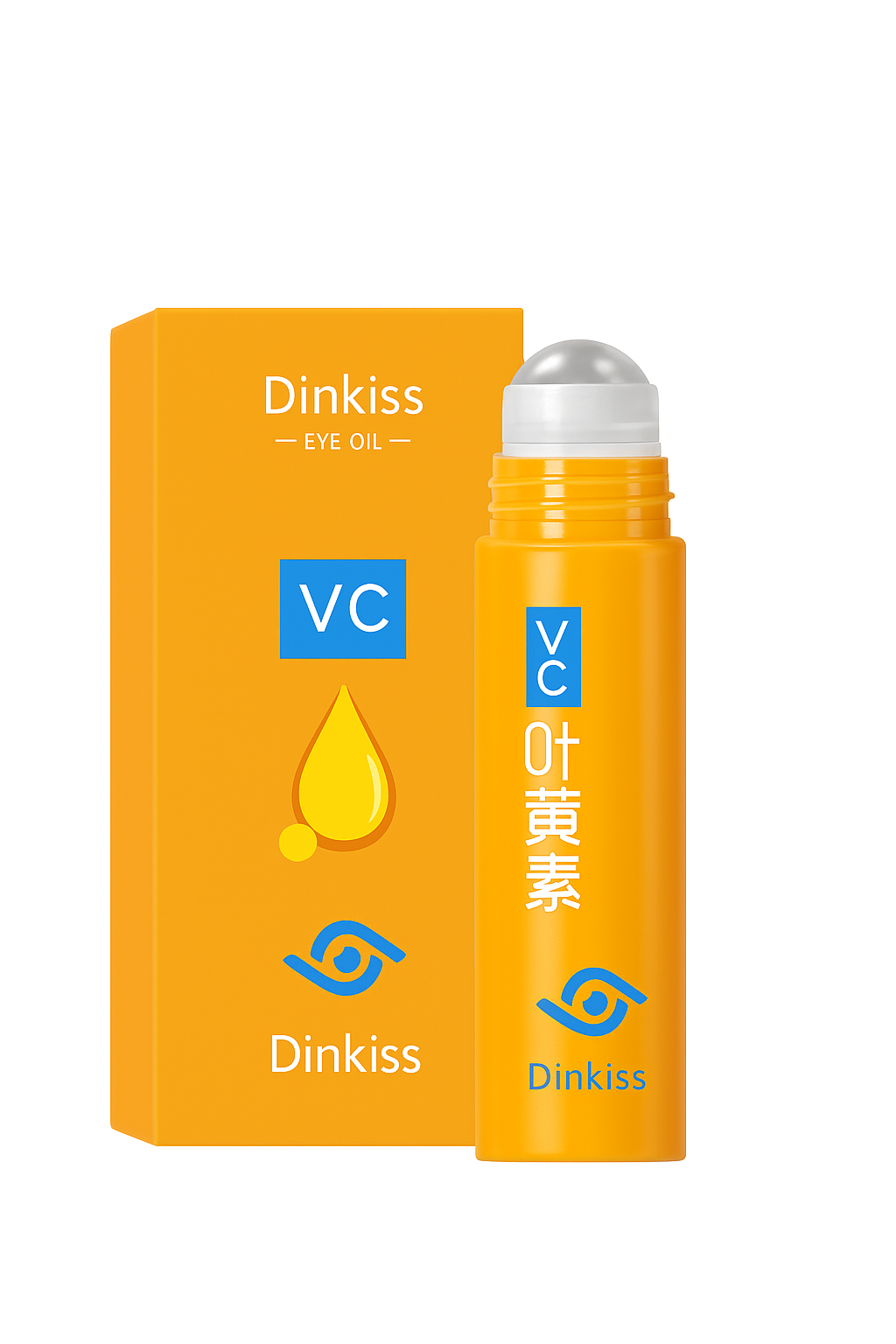 Dinkiss VC Eye Oil – Brightening & Anti-Dark Circle Roll-On (15ml)