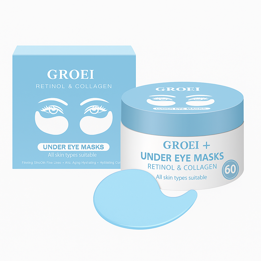 GROEI Under Eye Masks – Retinol & Collagen (60 pcs)